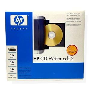 HP CD Writer CD52 New in Box CD52ri w/Arcsoft Greeting Card Creator